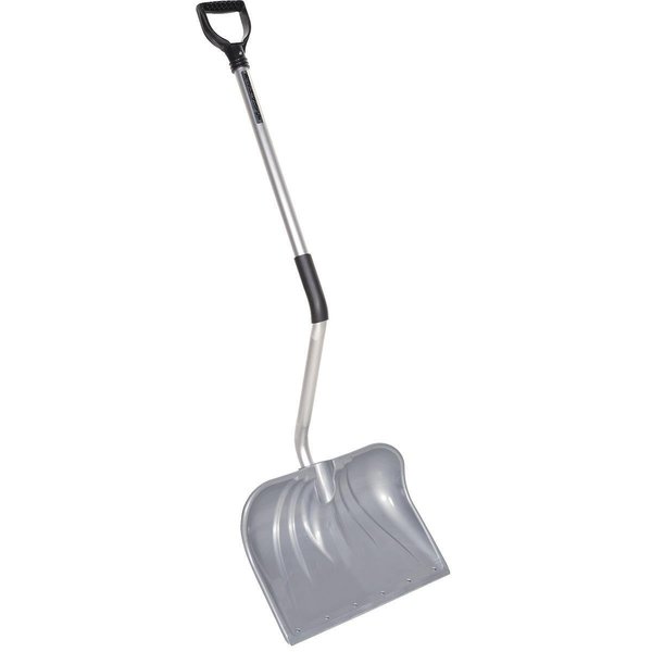 Rugg Snow Shovel with BackSaver Handle, Poly Blade, Aluminum Handle 26PBSLW-1